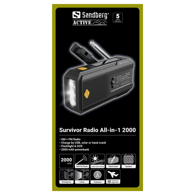 Radio SURVIVOR RADIO ALL-IN 1 - 2000 mAh