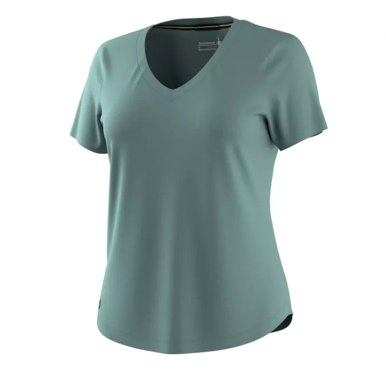 Koszulka z wełną merino ACTIVE ULTRALITE V-NECK SHORT SLEEVE WOMEN
