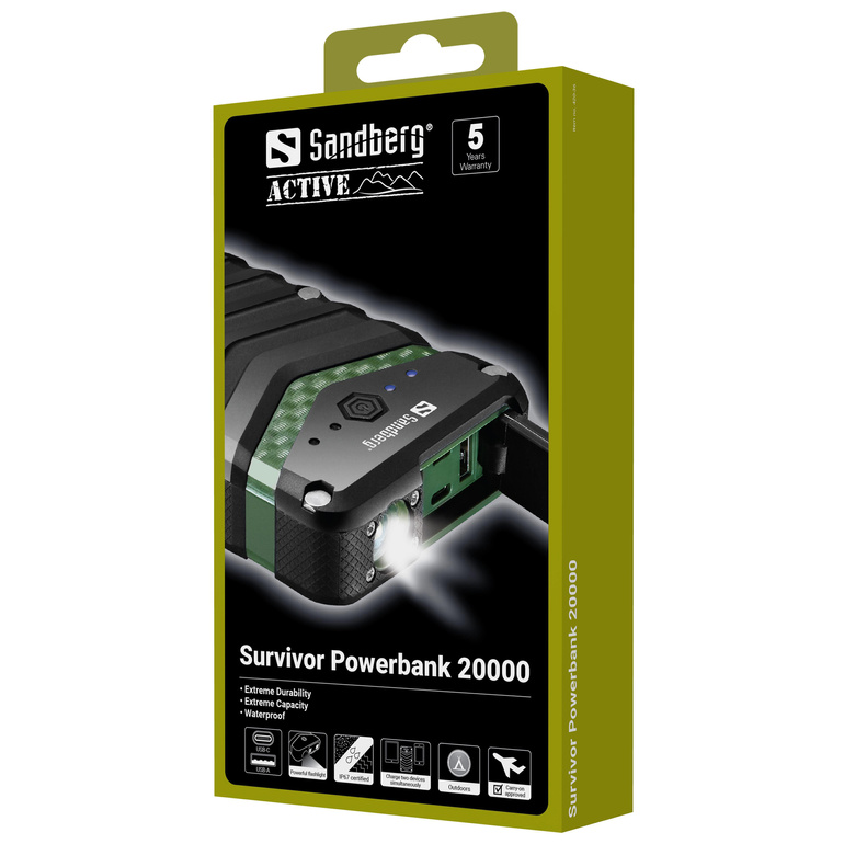 Power bank SURVIVOR 20000 mAh