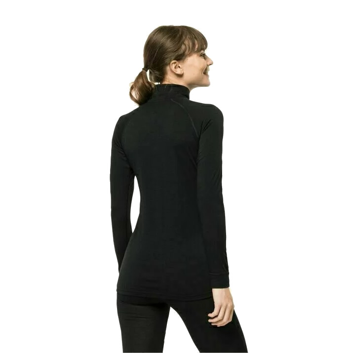 Koszulka z wełną merino ALPSPITZE WOOL LONGSLEEVE HALF ZIP WOMEN