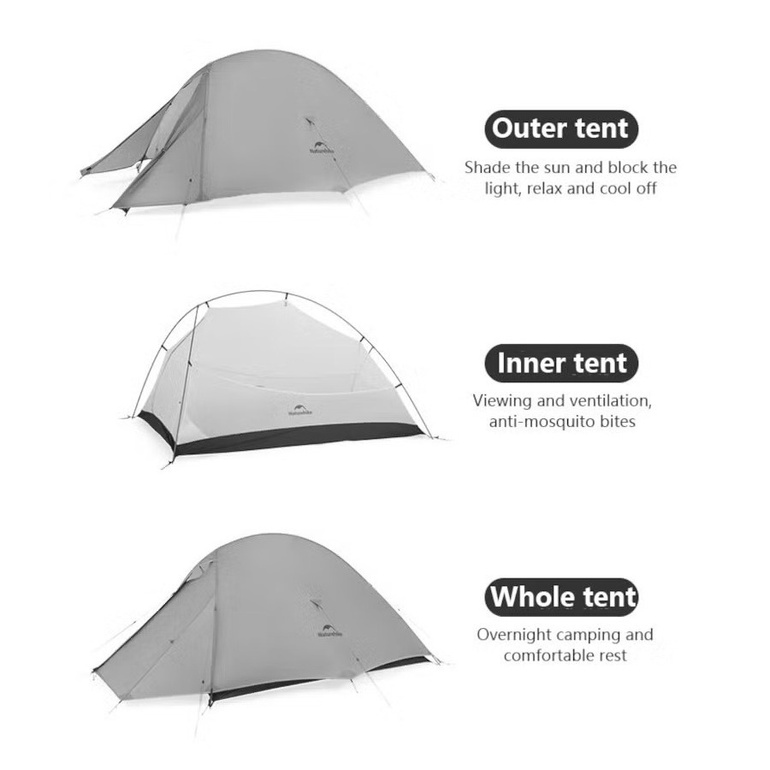 Namiot CLOUD UP 3 PRO 20D / 1.85 kg