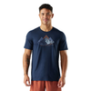Koszulka z wełną merino PEAK BAGGER ACTIVE SHORT SLEEVE GRAPHIC TEE