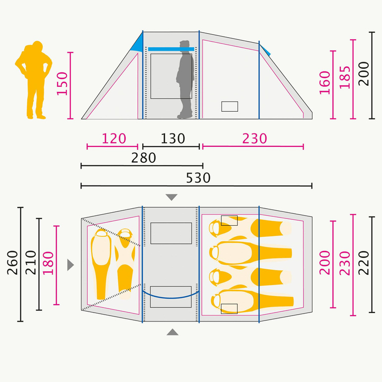 Namiot GREAT DIVIDE RT / 12.8 kg