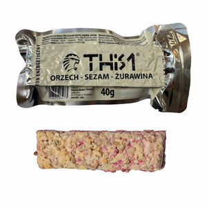 BATON ENERGETYCZNY 40 g - ORZECHY - SEZAM - ŻURAWINA