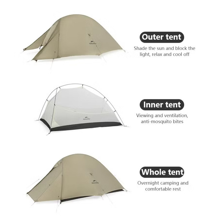 Namiot CLOUD UP 3 PRO 20D / 1.85 kg