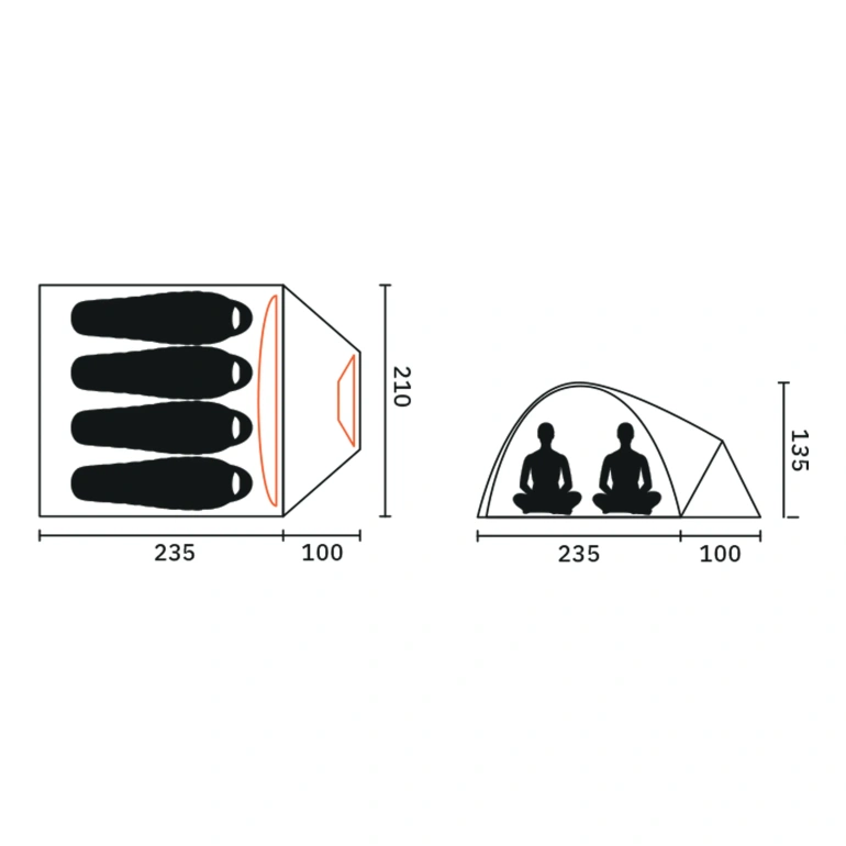 Namiot ANDY IV / 5.2 kg