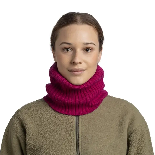 Komin zimowy z wełną merino KNITTED NECK WARMER