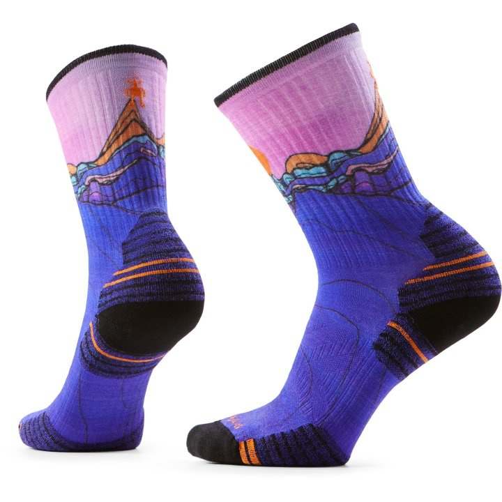 Skarpety HIKE MOUNTAIN SUNRISE PRINT CREW SOCKS