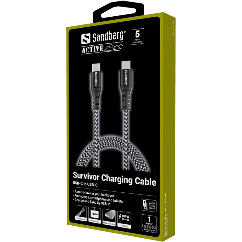 Kabel SURVIVOR USB-C CABLE 1m/100W