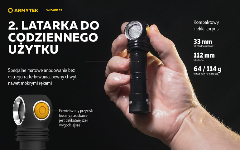 Latarka WIZARD C2