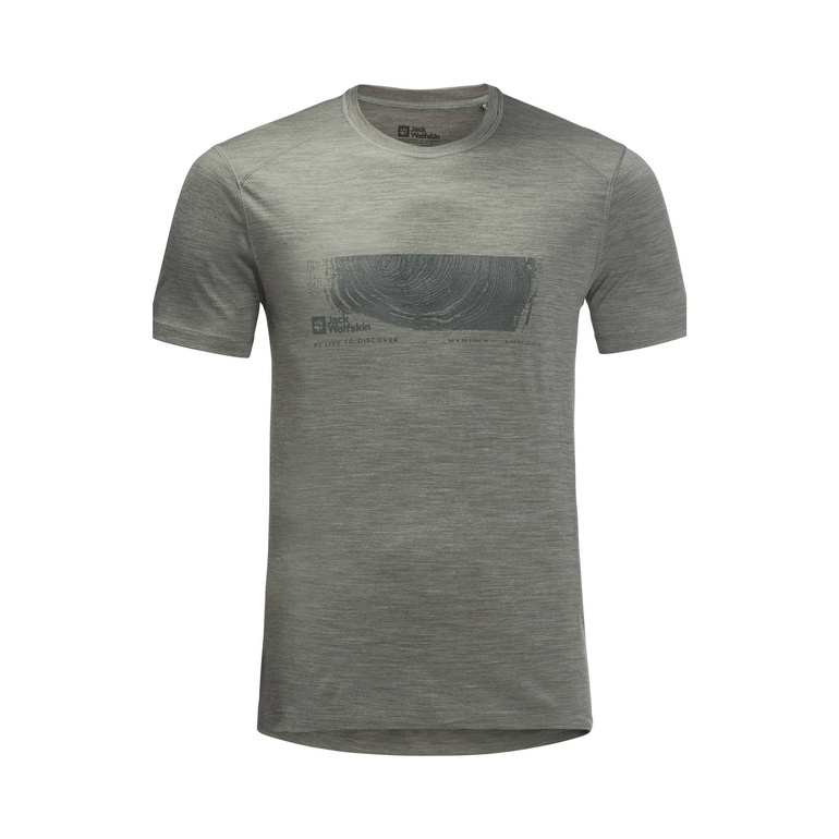 Koszulka z wełną merino KAMMWEG GRAPHIC S/S MEN