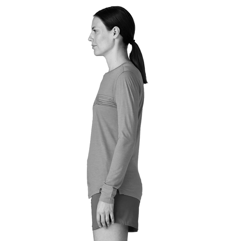 Koszulka z wełną LONG-SLEEVES CAPILENE COOL MERINO BLEND GRAPHIC WOMEN
