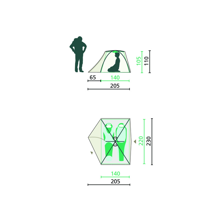 Namiot SKYROCKET II DOME / 2.49 kg