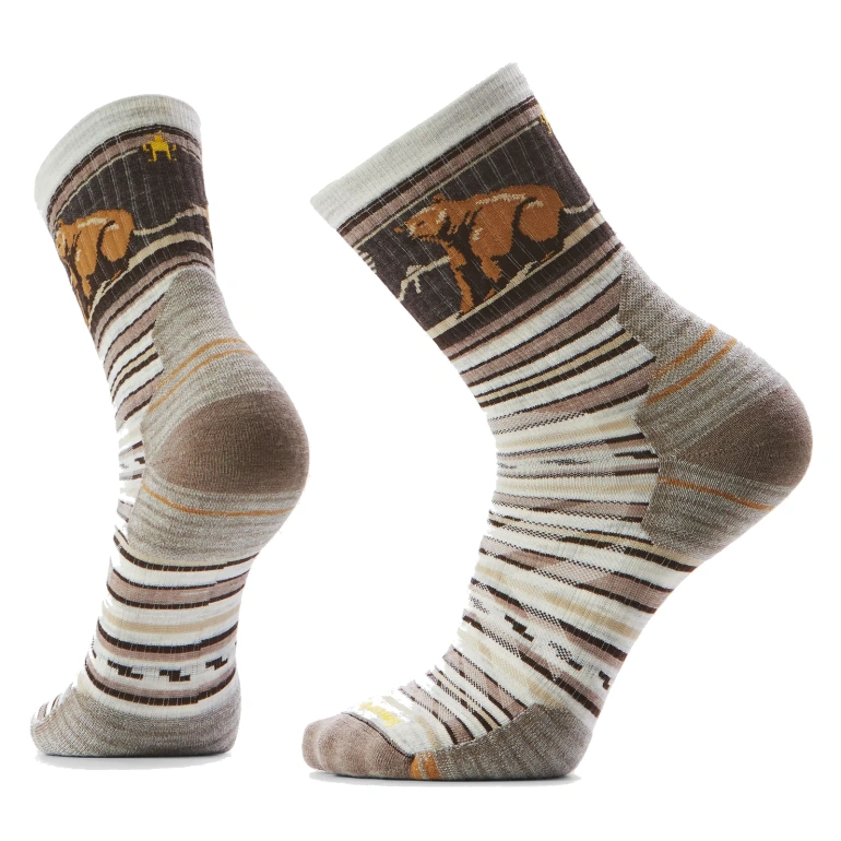 Skarpety HIKE BEAR STRIPE TARGETED CUSHION MID CREW