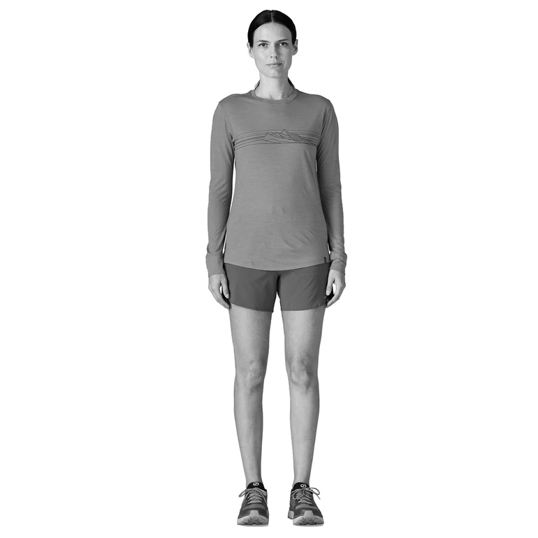 Koszulka z wełną LONG-SLEEVES CAPILENE COOL MERINO BLEND GRAPHIC WOMEN