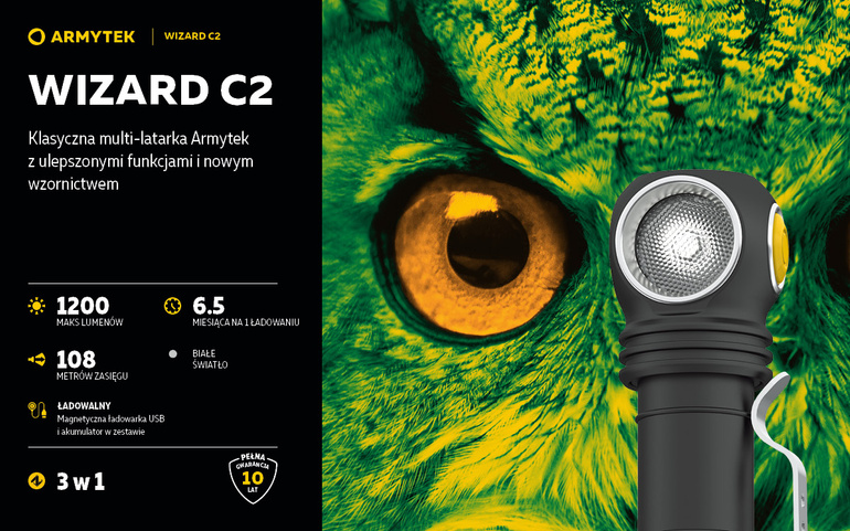 Latarka WIZARD C2