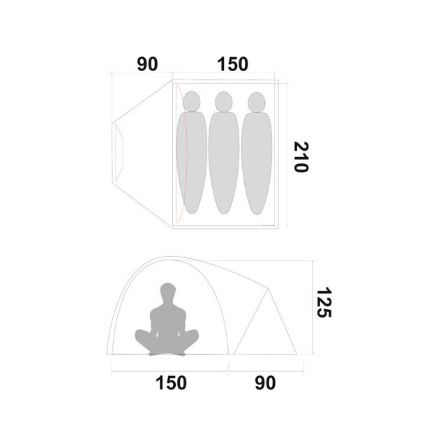 Namiot ANDY III / 4.1 kg