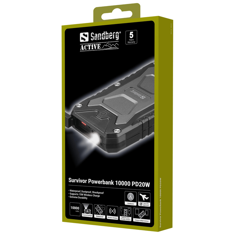 Power bank SURVIVOR 10000 PD20W
