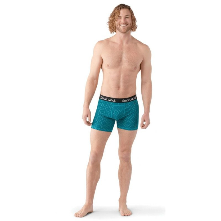 Bokserki z wełną MERINO 150 PRINT BOXER BRIEF