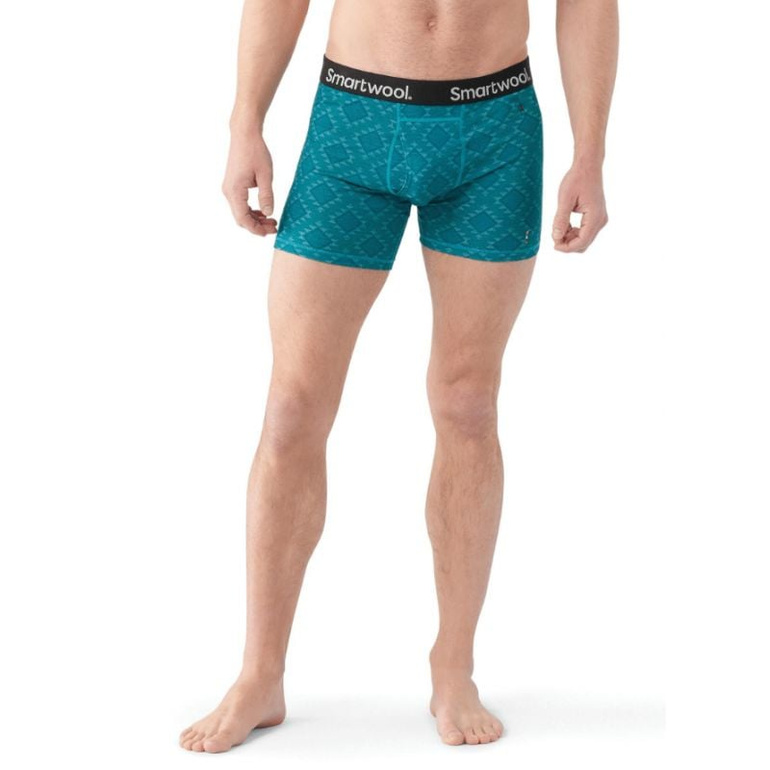 Bokserki z wełną MERINO 150 PRINT BOXER BRIEF