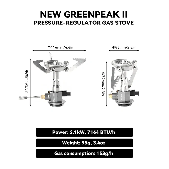Palnik GREENPEAK II PRESSURE REGULATOR